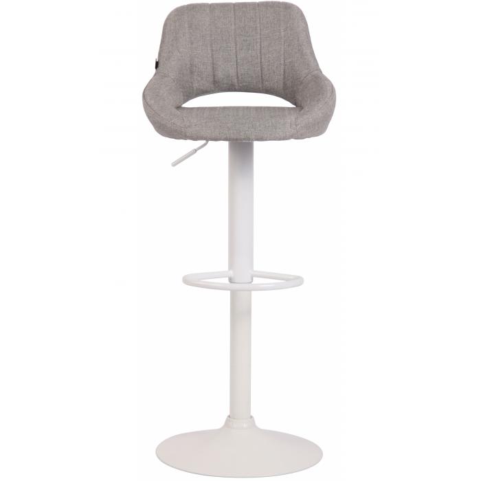2er Set Barhocker HLO-CP279 Stoff W ~ grau