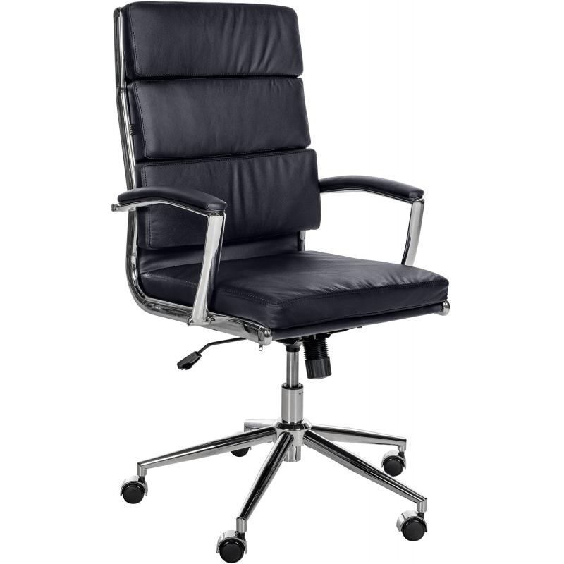 Brostuhl HLO-CP170 Echtleder ~ schwarz