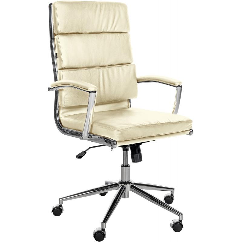 Brostuhl HLO-CP170 Echtleder ~ creme