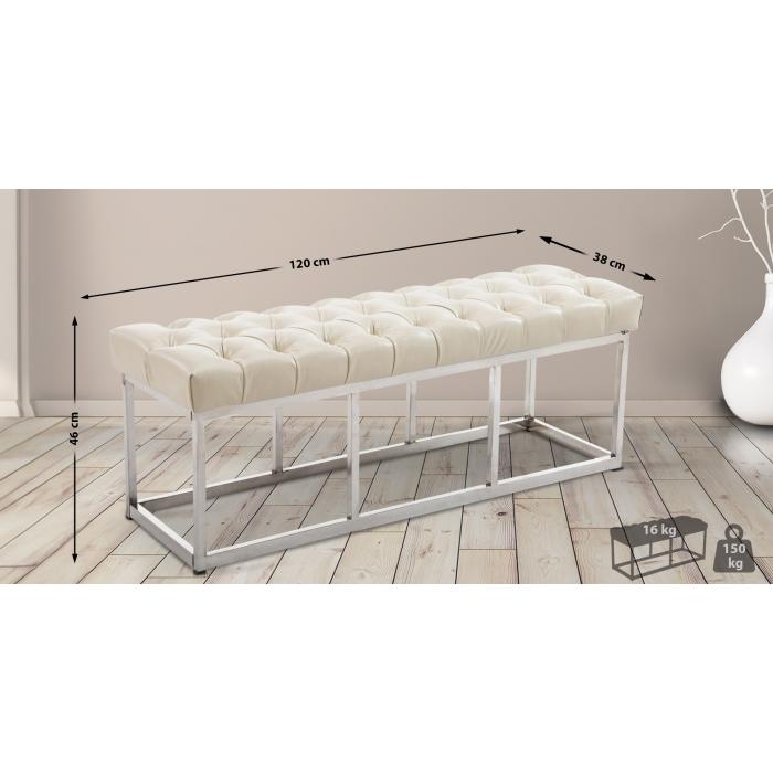 Sitzbank HLO-CP4 Kunstleder E120 ~ creme