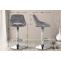2er Set Barhocker HLO-CP278 Samt C ~ dunkelgrau