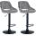 2er Set Barhocker HLO-CP278 Samt B ~ dunkelgrau 2er Set Barhocker HLO-CP278 Samt B ~ dunkelgrau