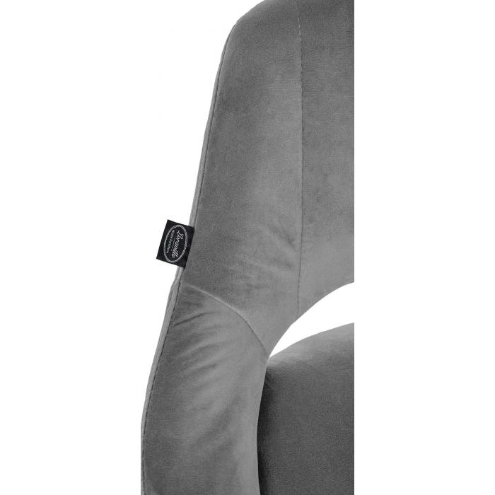 2er Set Barhocker HLO-CP278 Samt B ~ dunkelgrau