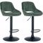 2er Set Barhocker HLO-CP278 Samt B ~ grn