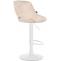 2er Set Barhocker HLO-CP278 Samt W ~ creme