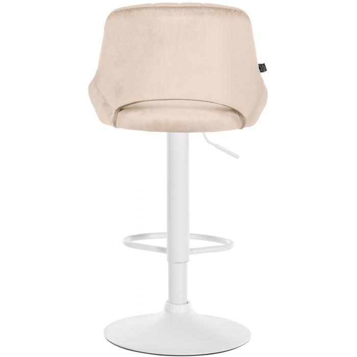 2er Set Barhocker HLO-CP278 Samt W ~ creme