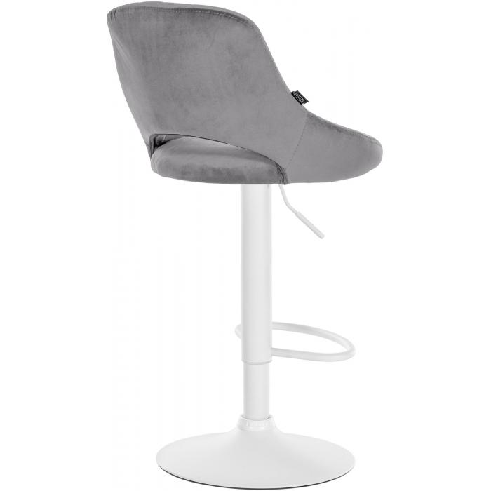 2er Set Barhocker HLO-CP278 Samt W ~ dunkelgrau