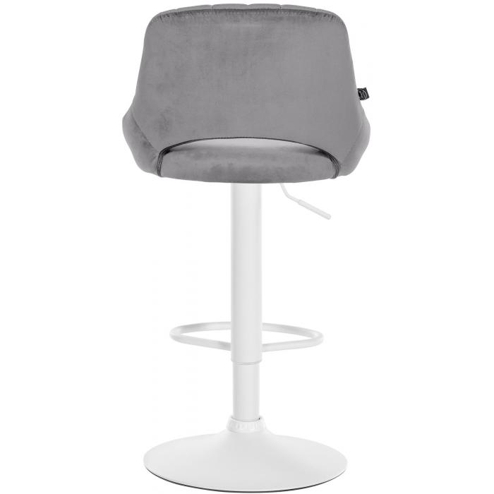 2er Set Barhocker HLO-CP278 Samt W ~ dunkelgrau