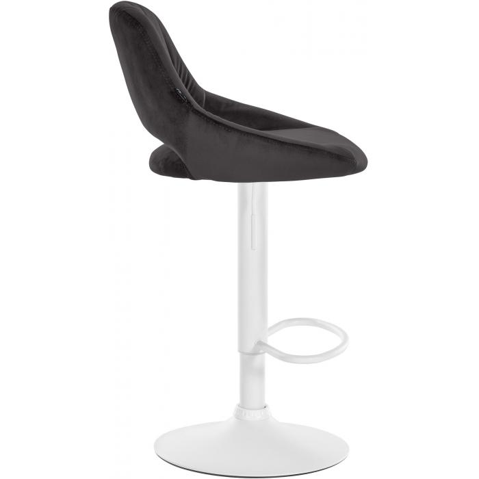 2er Set Barhocker HLO-CP278 Samt W ~ schwarz