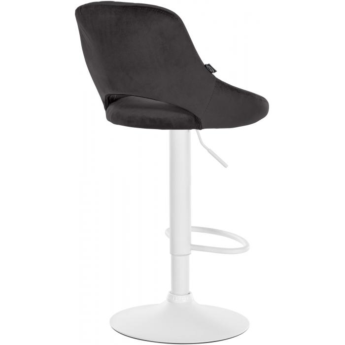 2er Set Barhocker HLO-CP278 Samt W ~ schwarz