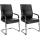 2er Set Besucherstuhl HLO-CP112 ~ schwarz 2er Set Besucherstuhl HLO-CP112 ~ schwarz