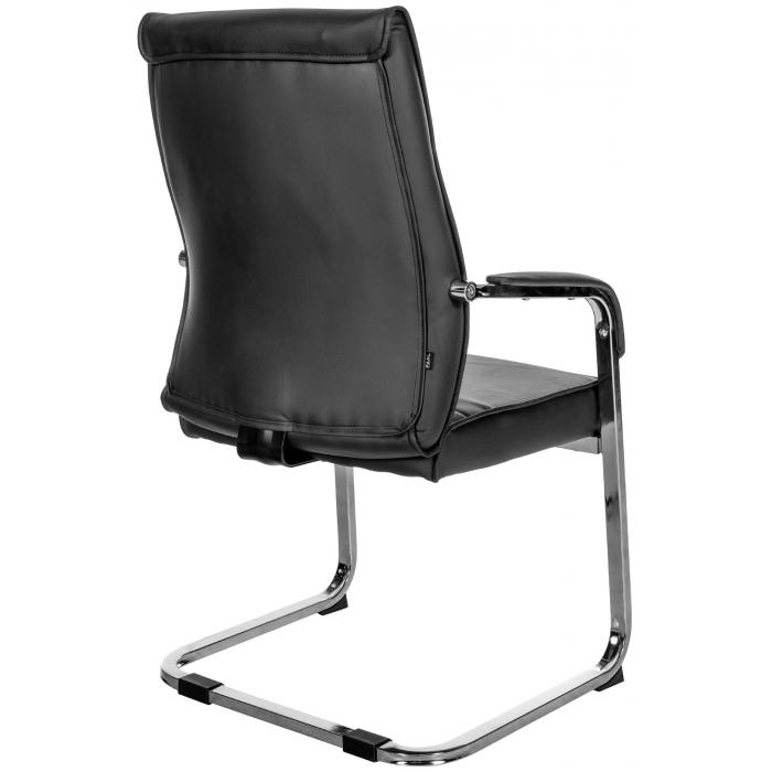 2er Set Besucherstuhl HLO-CP112 ~ schwarz