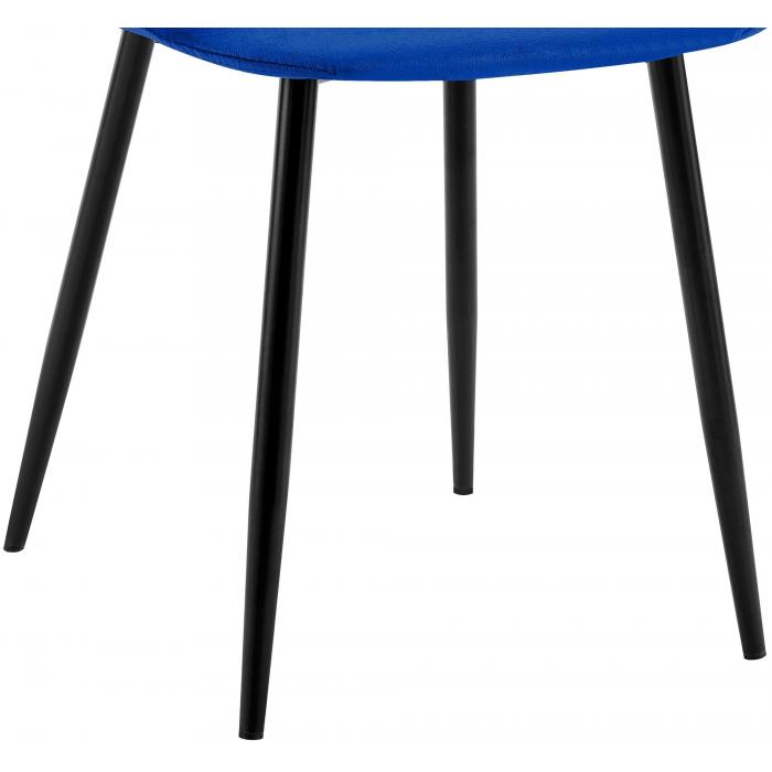 Esszimmerstuhl HLO-CP112 Samt ~ blau