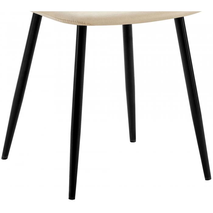 Esszimmerstuhl HLO-CP112 Samt ~ creme