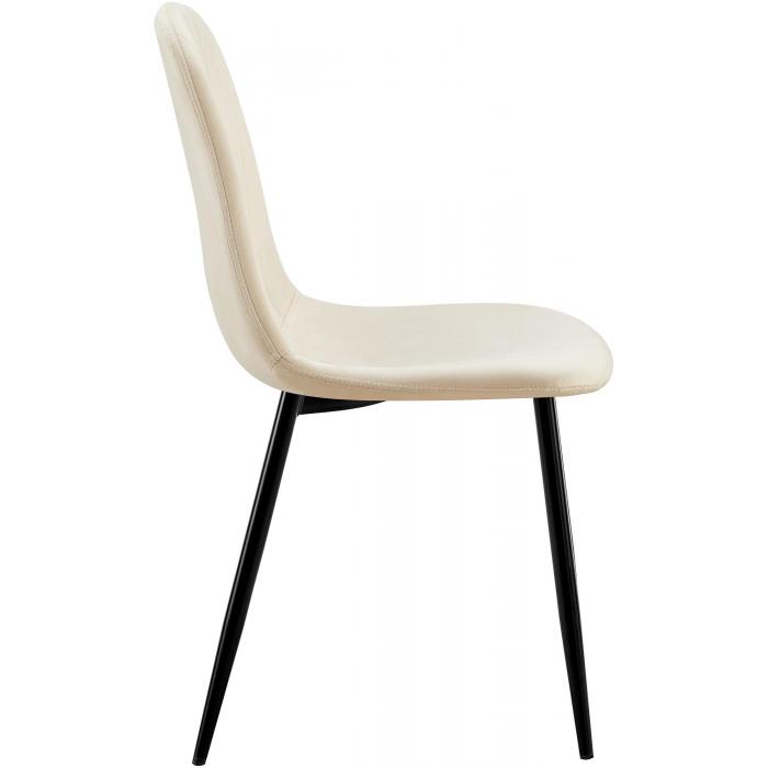 Esszimmerstuhl HLO-CP112 Samt ~ creme