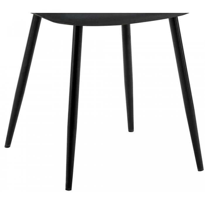 Esszimmerstuhl HLO-CP112 Samt ~ schwarz