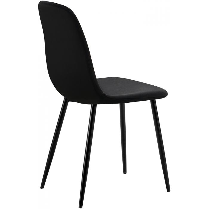 Esszimmerstuhl HLO-CP112 Samt ~ schwarz