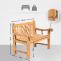 Teakbank HLO-CP3 120 cm mit Abdeckhaube ~ teak