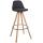 Barhocker HLO-CP311 Stoff Rund natura ~ dunkelgrau Barhocker HLO-CP311 Stoff Rund natura ~ dunkelgrau