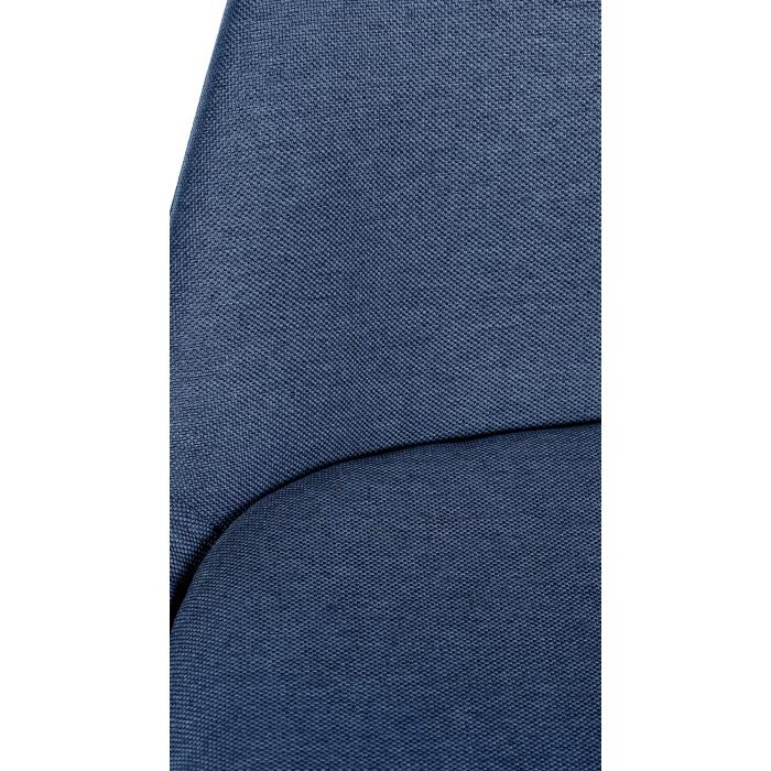 Barhocker HLO-CP311 Stoff Rund natura ~ blau