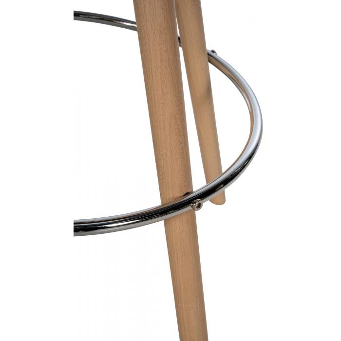 Barhocker HLO-CP311 Stoff Rund natura ~ blau