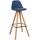 Barhocker HLO-CP311 Stoff Square natura ~ blau