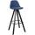 Barhocker HLO-CP311 Stoff Square schwarz ~ blau