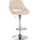 Barhocker HLO-CP277 Kunstleder chrom ~ creme