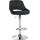Barhocker HLO-CP277 Kunstleder chrom ~ schwarz