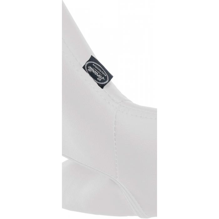 Barhocker HLO-CP277 Kunstleder chrom ~ wei
