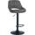 Barhocker HLO-CP277 Kunstleder schwarz ~ grau