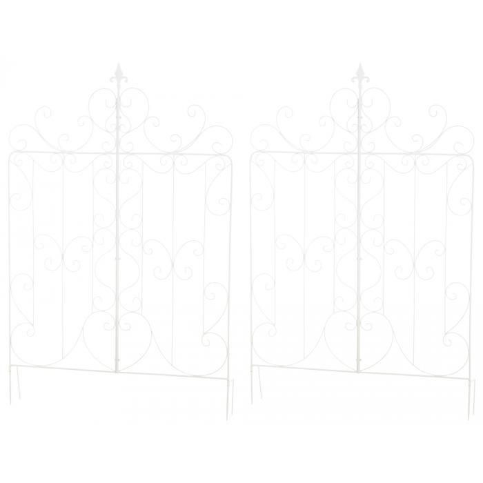2er Set Rankgitter HLO-CP6 ~ wei