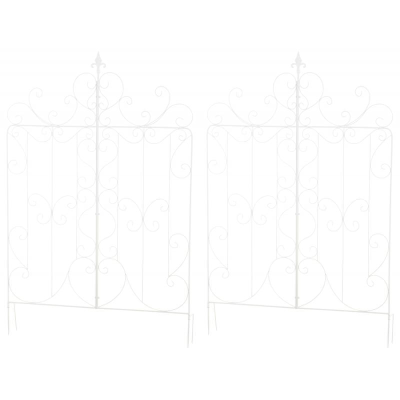 2er Set Rankgitter HLO-CP6 ~ wei