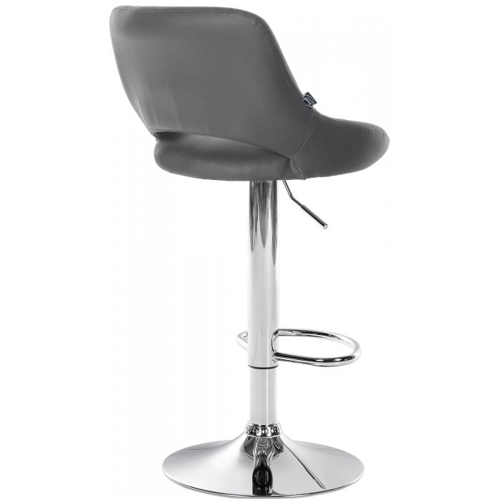 2er Set Barhocker HLO-CP277 Kunstleder C ~ grau