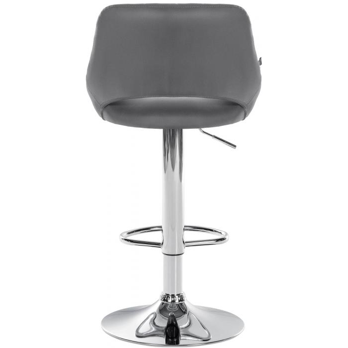 2er Set Barhocker HLO-CP277 Kunstleder C ~ grau