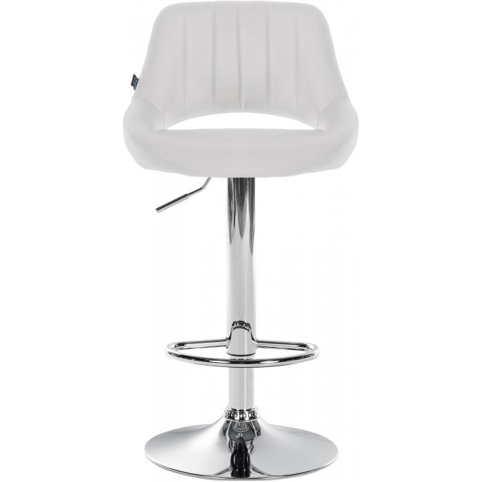 2er Set Barhocker HLO-CP277 Kunstleder C ~ wei