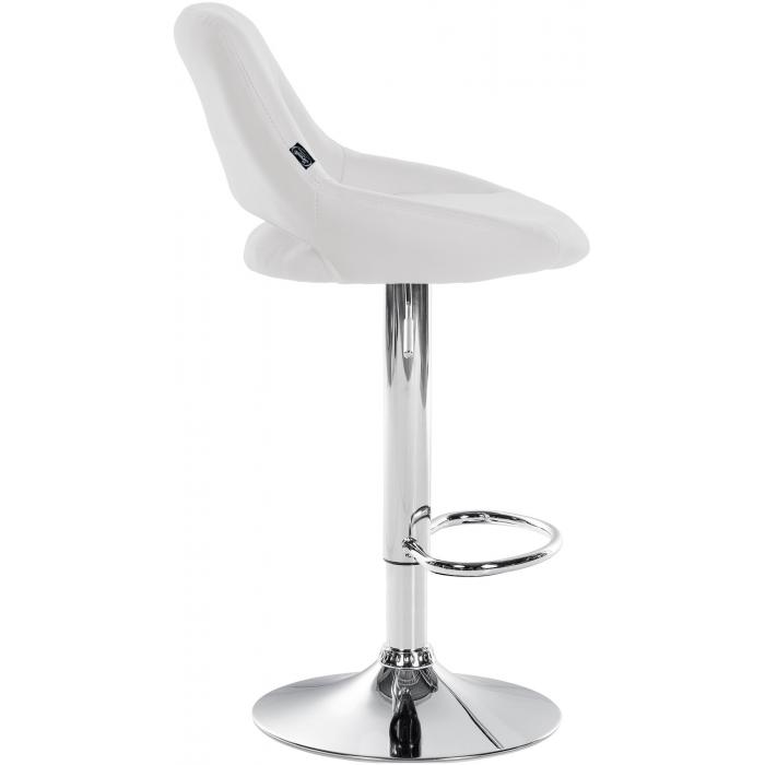 2er Set Barhocker HLO-CP277 Kunstleder C ~ wei
