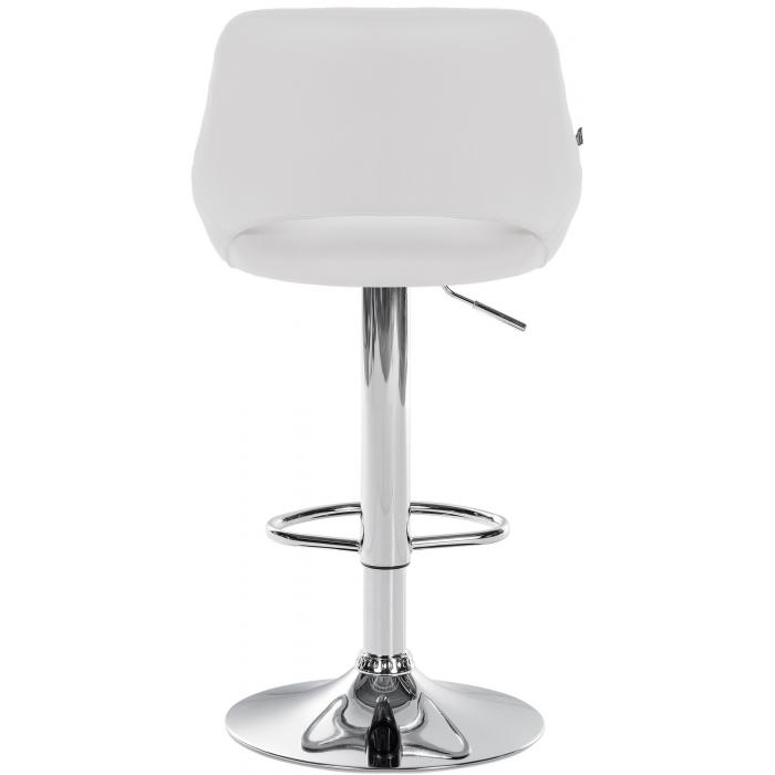 2er Set Barhocker HLO-CP277 Kunstleder C ~ wei