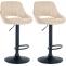 2er Set Barhocker HLO-CP277 Kunstleder B ~ creme