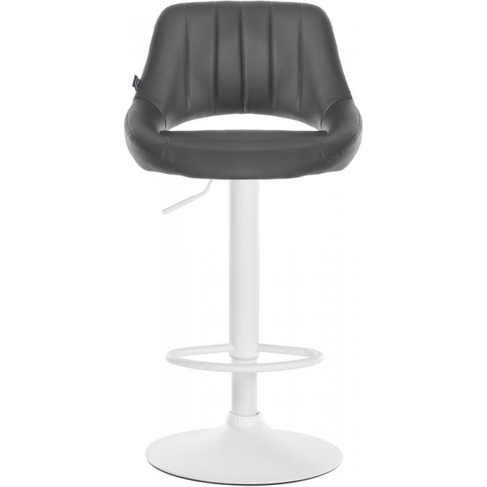 2er Set Barhocker HLO-CP277 Kunstleder W ~ grau