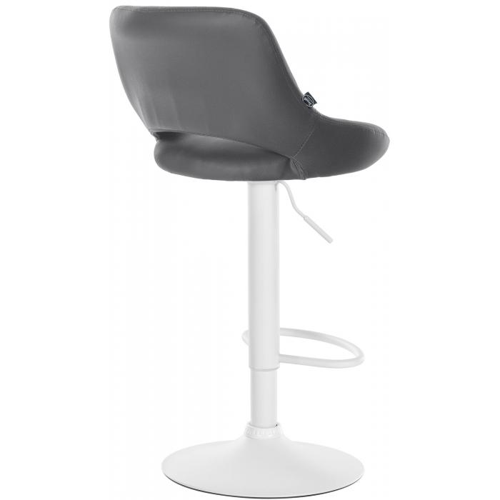 2er Set Barhocker HLO-CP277 Kunstleder W ~ grau