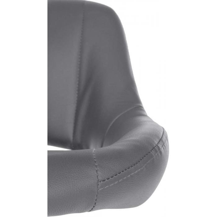 2er Set Barhocker HLO-CP277 Kunstleder W ~ grau