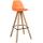 Barhocker HLO-CP310 Kunstleder Square natura ~ orange