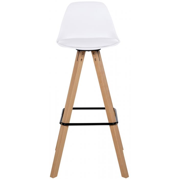 Barhocker HLO-CP310 Kunstleder Square natura ~ wei