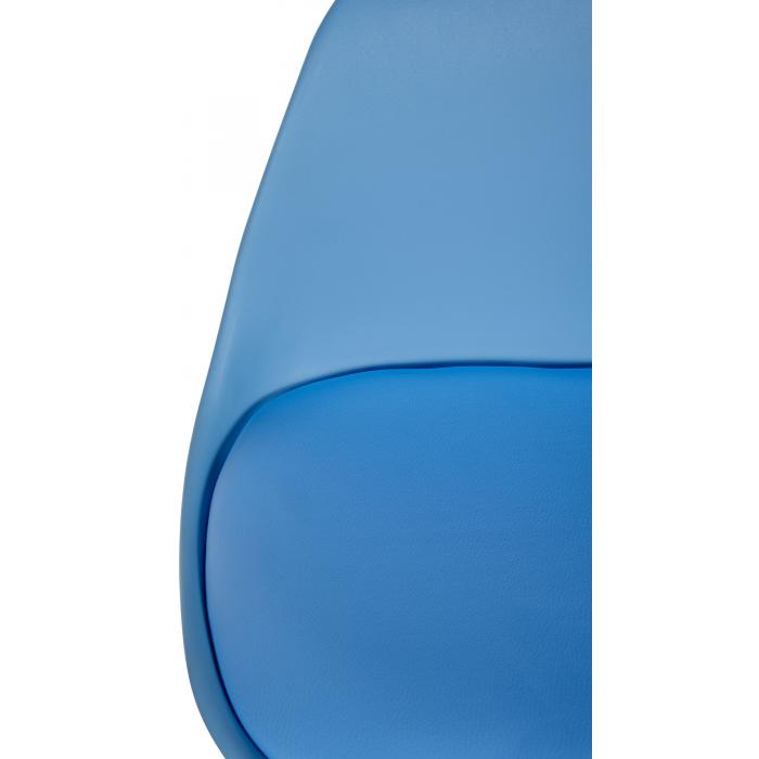 Barhocker HLO-CP310 Kunstleder Square schwarz ~ blau
