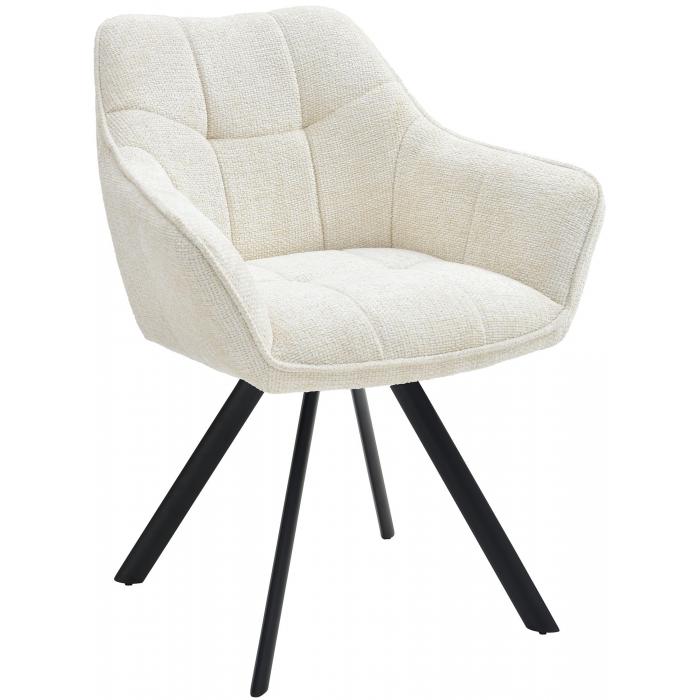 Esszimmerstuhl HLO-CP114 Stoff ~ creme