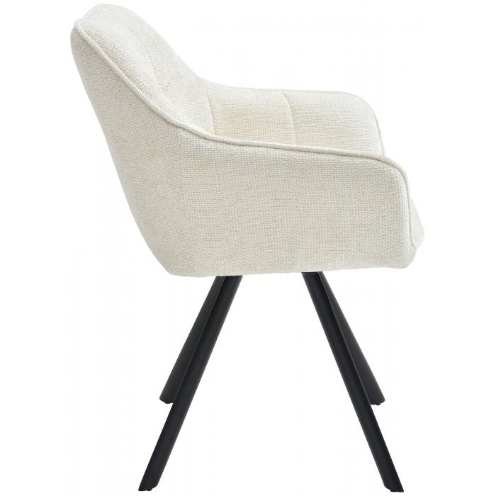 Esszimmerstuhl HLO-CP114 Stoff ~ creme