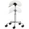 2er Set Arbeitshocker HLO-CP130 Kunstleder ~ wei