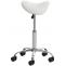 2er Set Arbeitshocker HLO-CP130 Kunstleder ~ wei