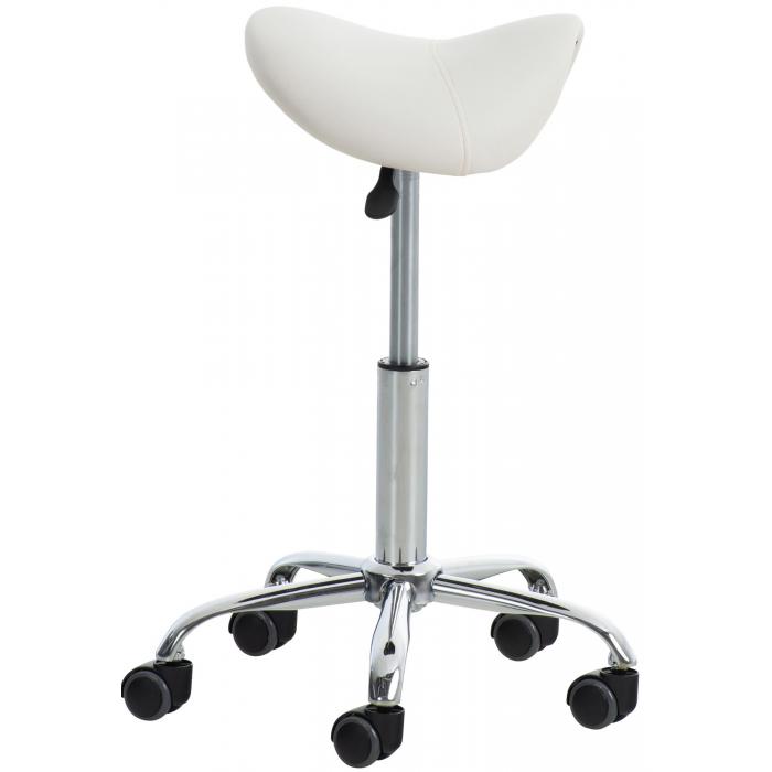 2er Set Arbeitshocker HLO-CP130 Kunstleder ~ wei